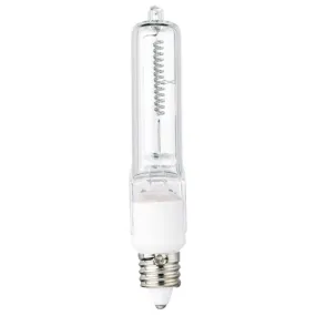 100 Watt T4 Single-Ended Halogen Clear E11 (Mini-Can) Base, 120 Volt, Card