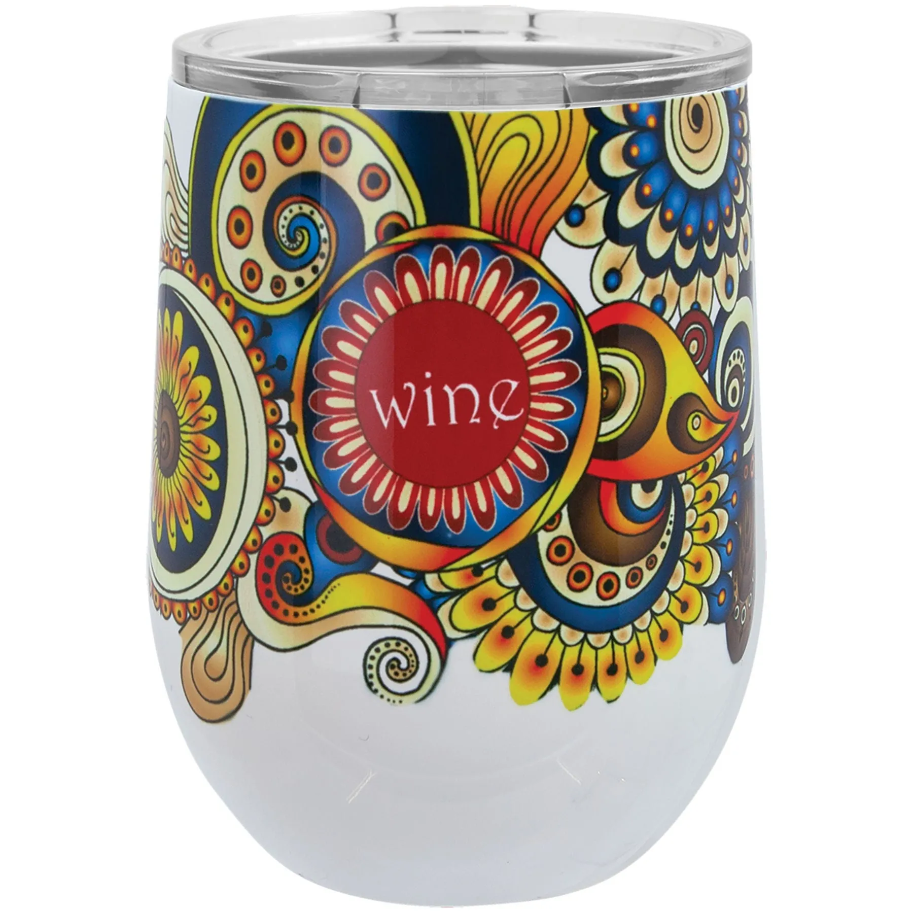 12 oz. Sublimation Wine Tumbler with Lid