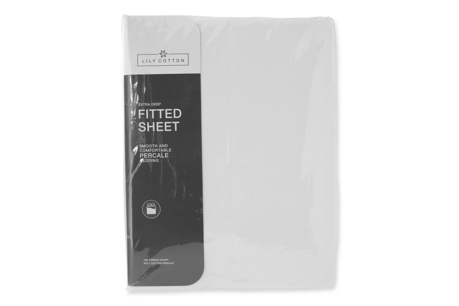 180 Thread Count Fitted Sheet | White | King