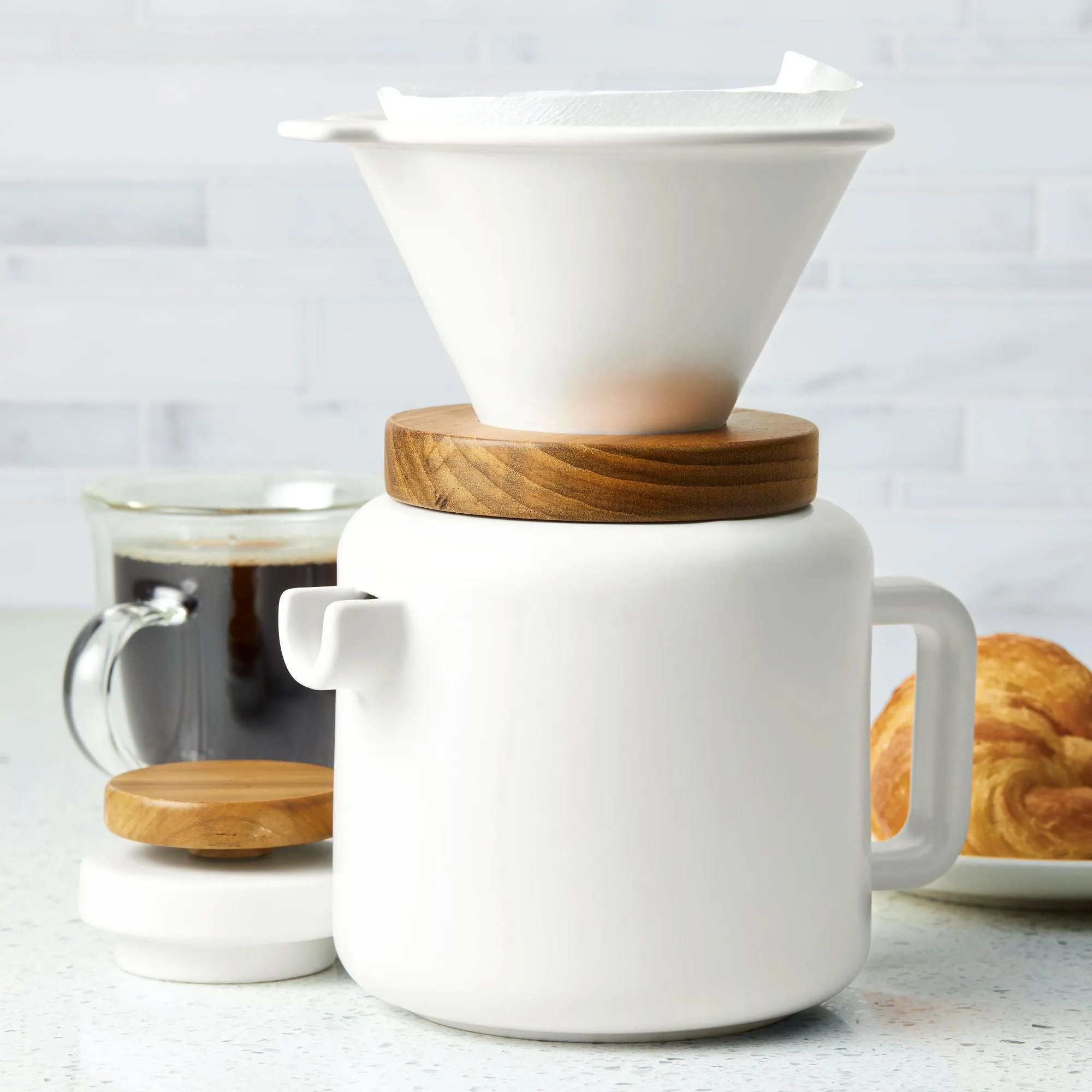 20-Ounce Ceramic Pour Over Set