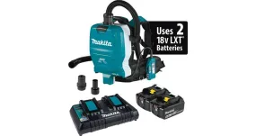 2021 Makita 36V (18V X2) LXT® Brushless 1/2 Gallon HEPA Filter Backpack Dry Dust Extractor Kit, AWS® Capable (5.