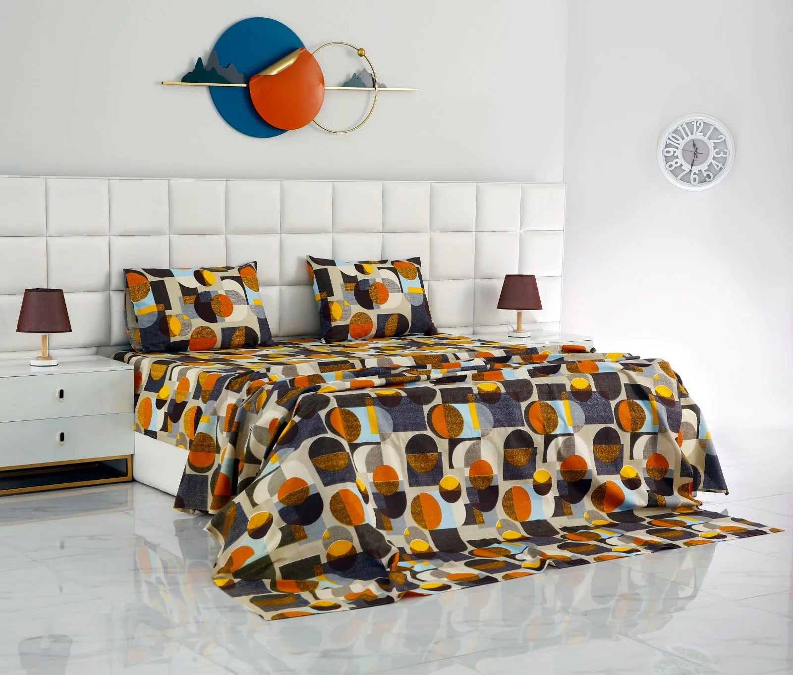 3 PCs Double Bed Sheet -DB210