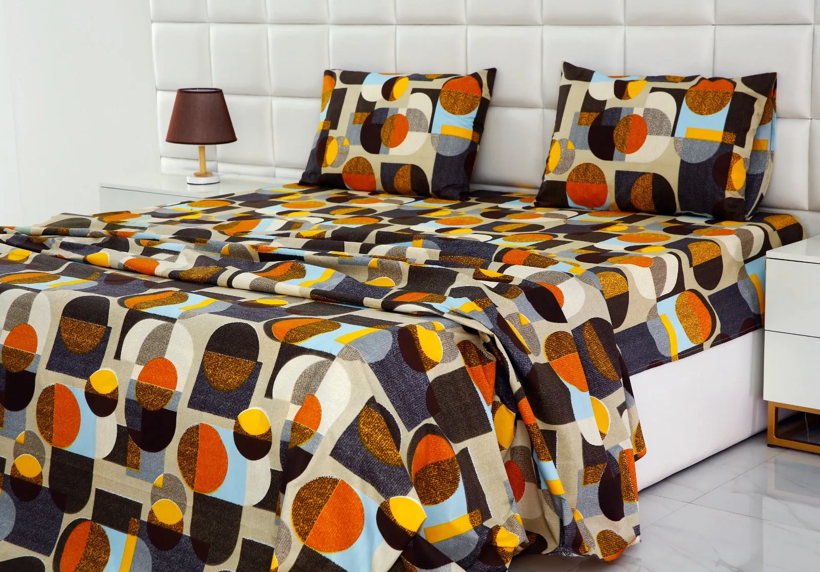 3 PCs Double Bed Sheet -DB210