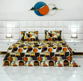 3 PCs Double Bed Sheet -DB210