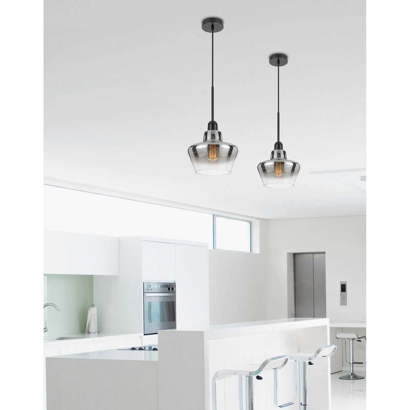 40W BROCKTON GLASS PENDANT LIGHT