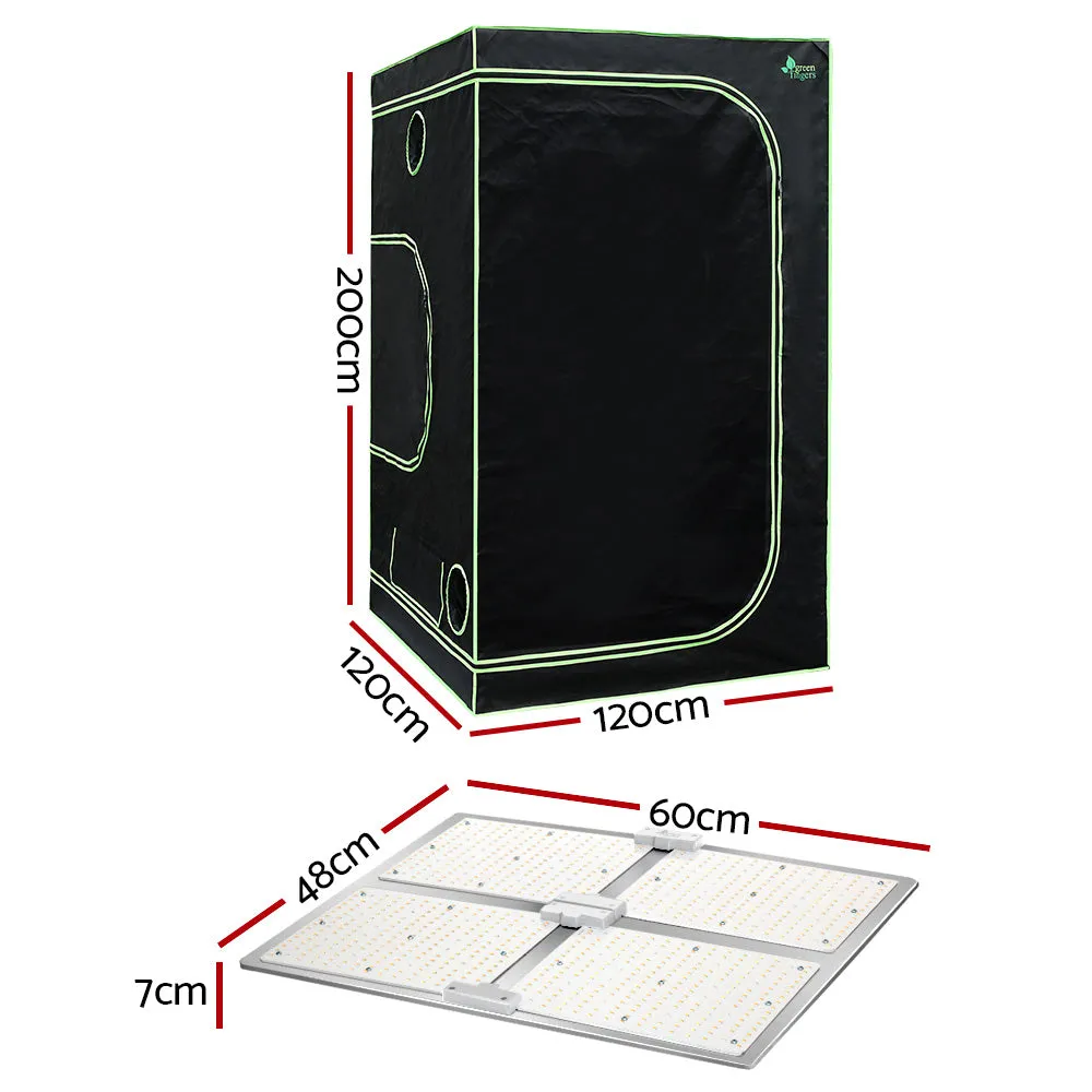 4500W Full Spectrum LED Grow Tent Kit 120x120x200CM Greenfingers