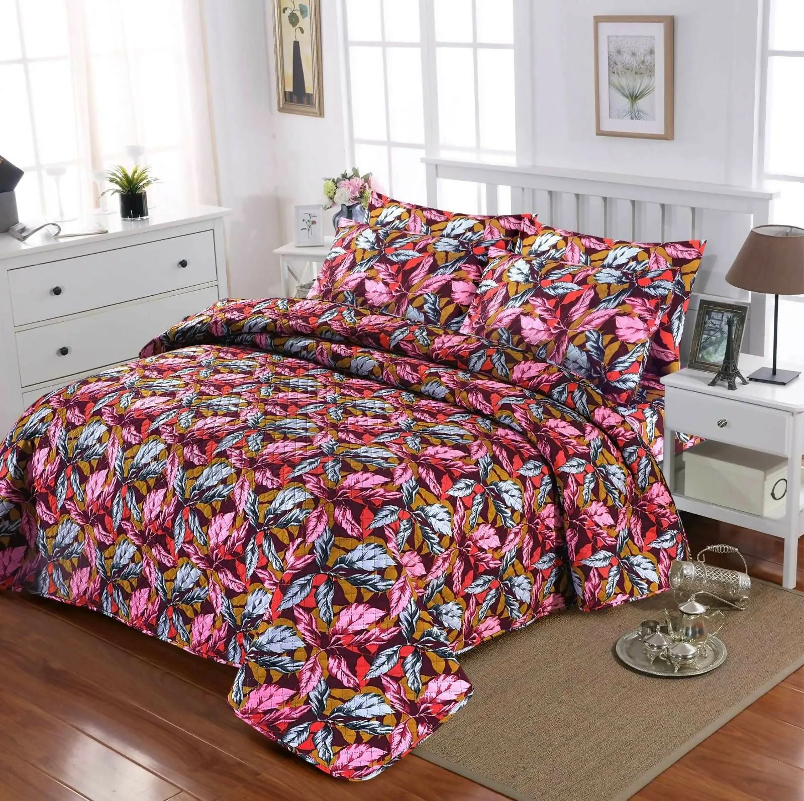 6 Pcs Comforter Set Pure Sattin - Csf50