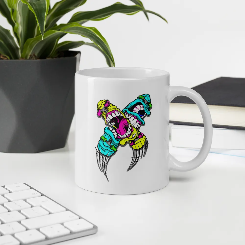 Abstract Monster Mug