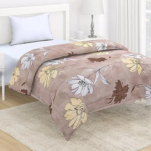 AC Comforter and Bedding Set for Single Bed, Cedar Brown Calandeula