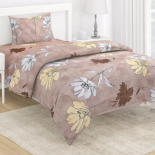 AC Comforter and Bedding Set for Single Bed, Cedar Brown Calandeula