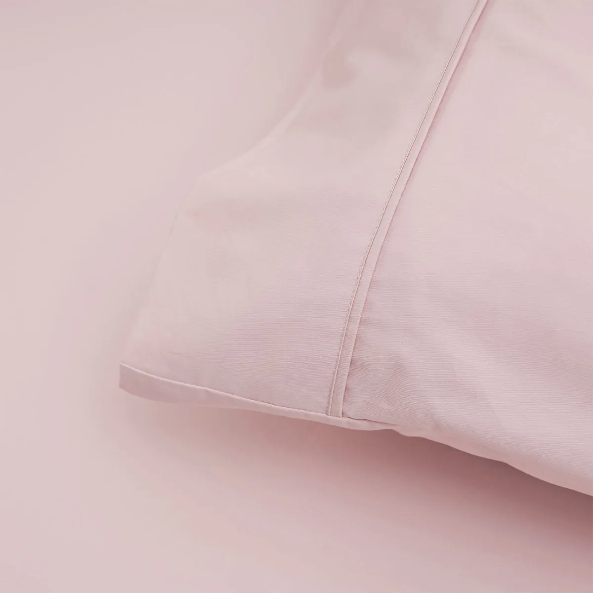 Accessorize 400TC Blush Bamboo Cotton Mega / Super Sheet Set 50cm Wall Queen