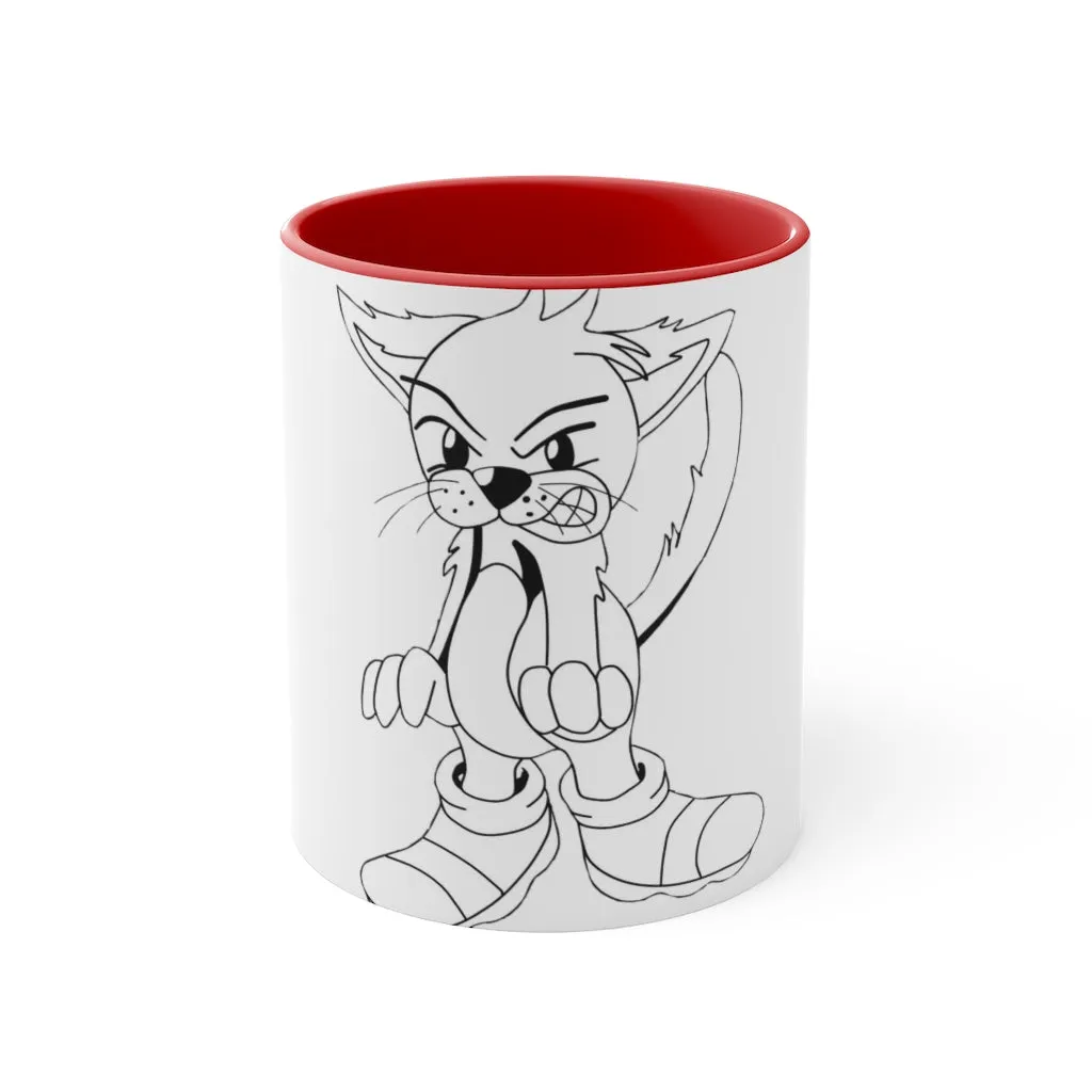 Angry Cat Accent Mug