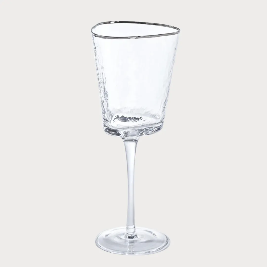 Aperitivo Platinum Rim Wine Glasses (Set of 2)