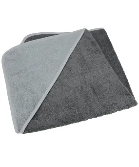 ARTG® Babiezz® medium baby hooded towel | Graphite/Anthracite Grey/Anthracite Grey