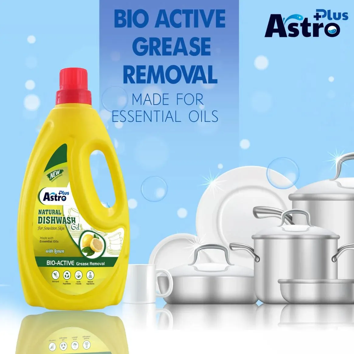 Astro Plus Dish Wash With Aloe Vera Gel Herbal Dish Wash Remove Tough Grease Safe On Hands Dish Cleaning Gel