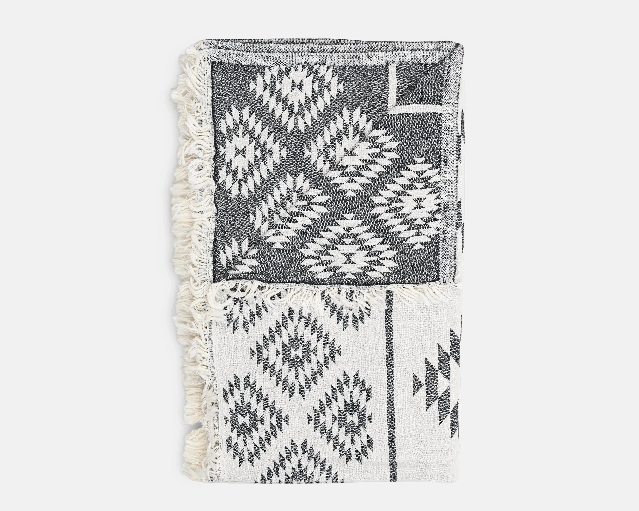 Aztec Beach Blanket - Black