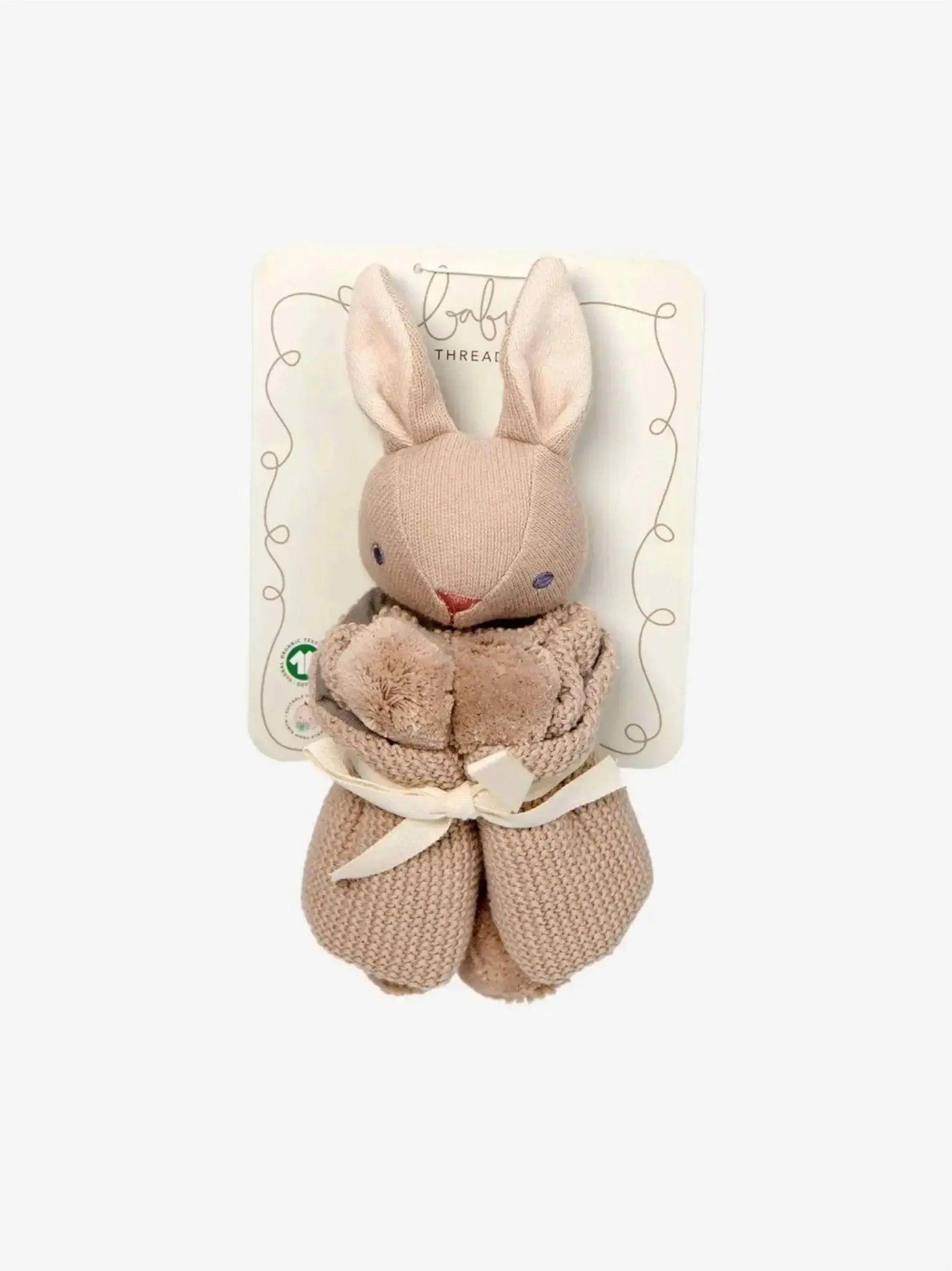 Baby Threads Taupe Bunny Comforter