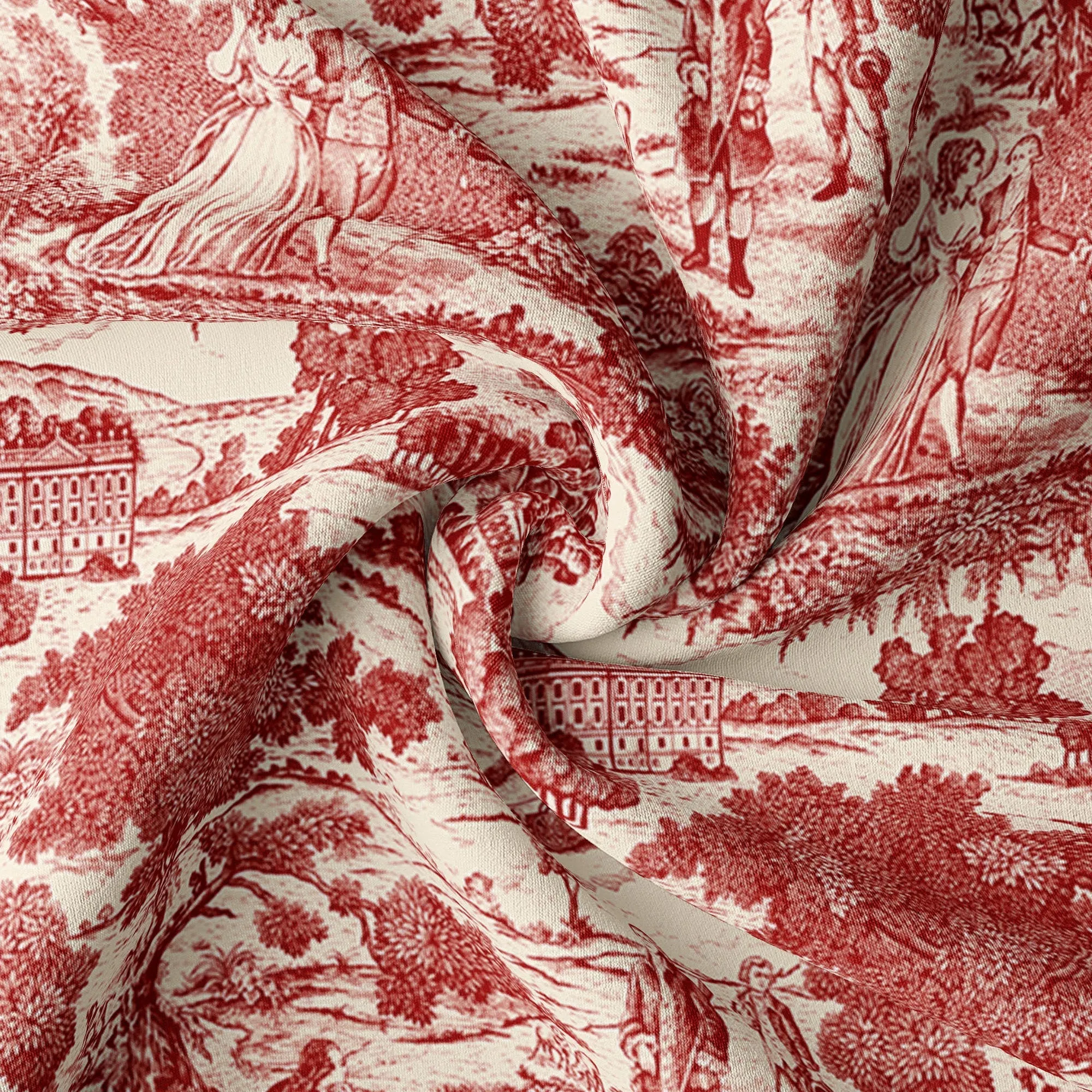 Beau Toile Red Bedding