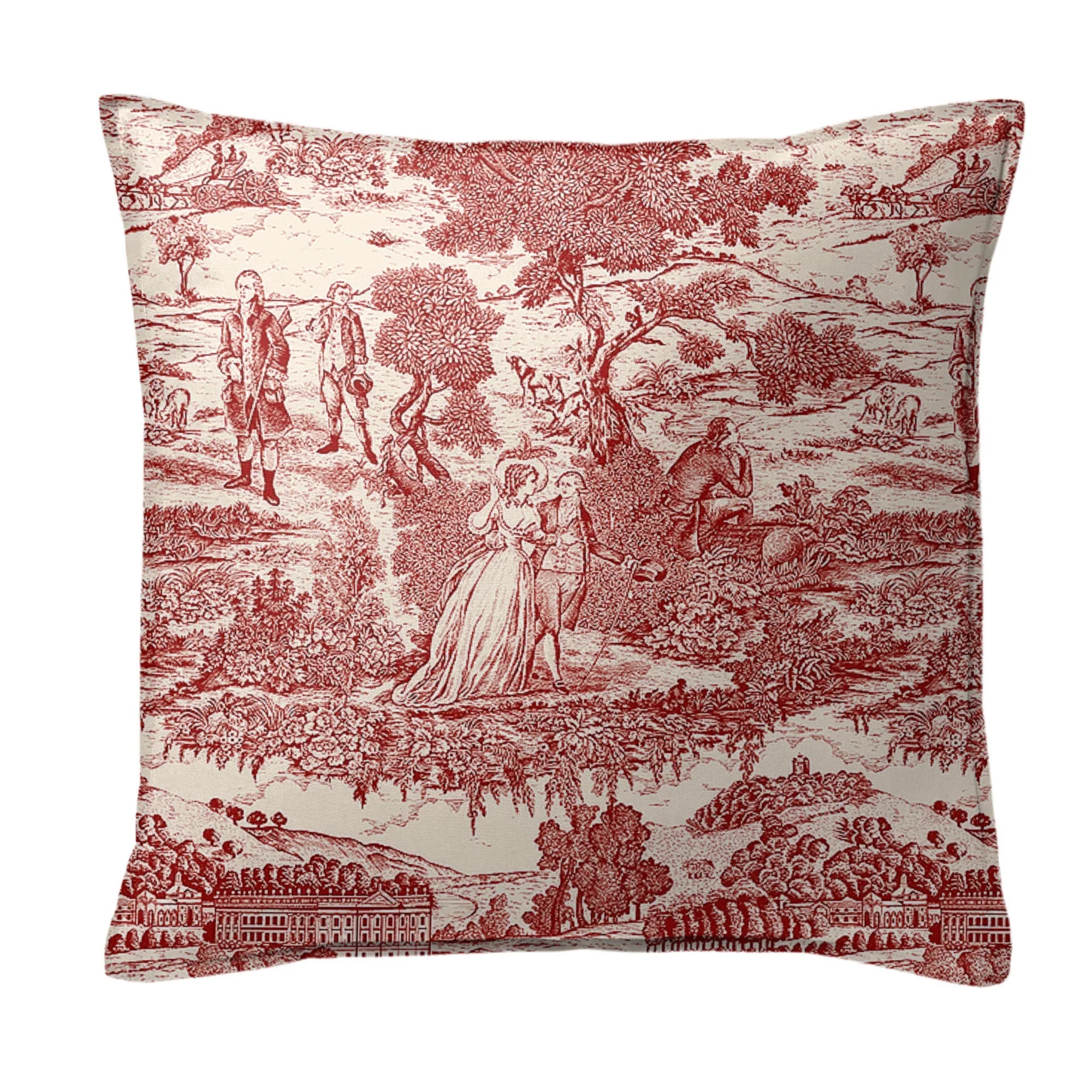 Beau Toile Red Bedding