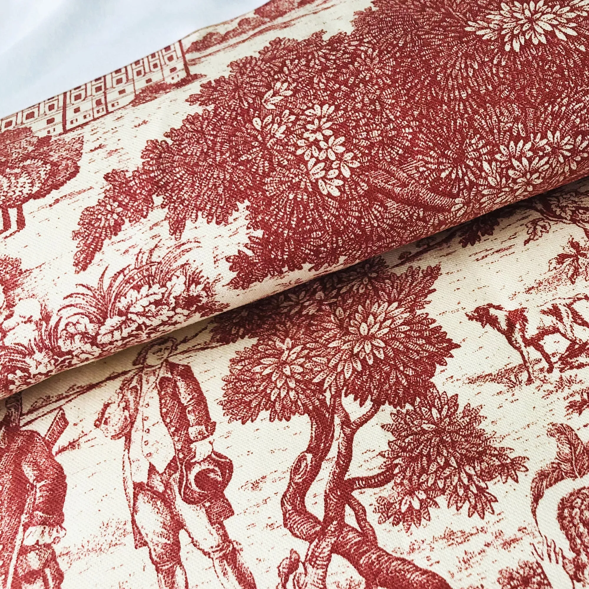 Beau Toile Red Bedding