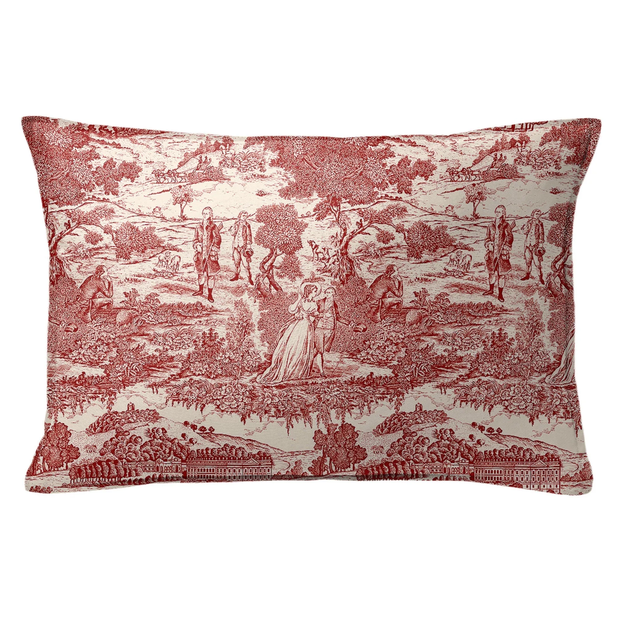 Beau Toile Red Bedding