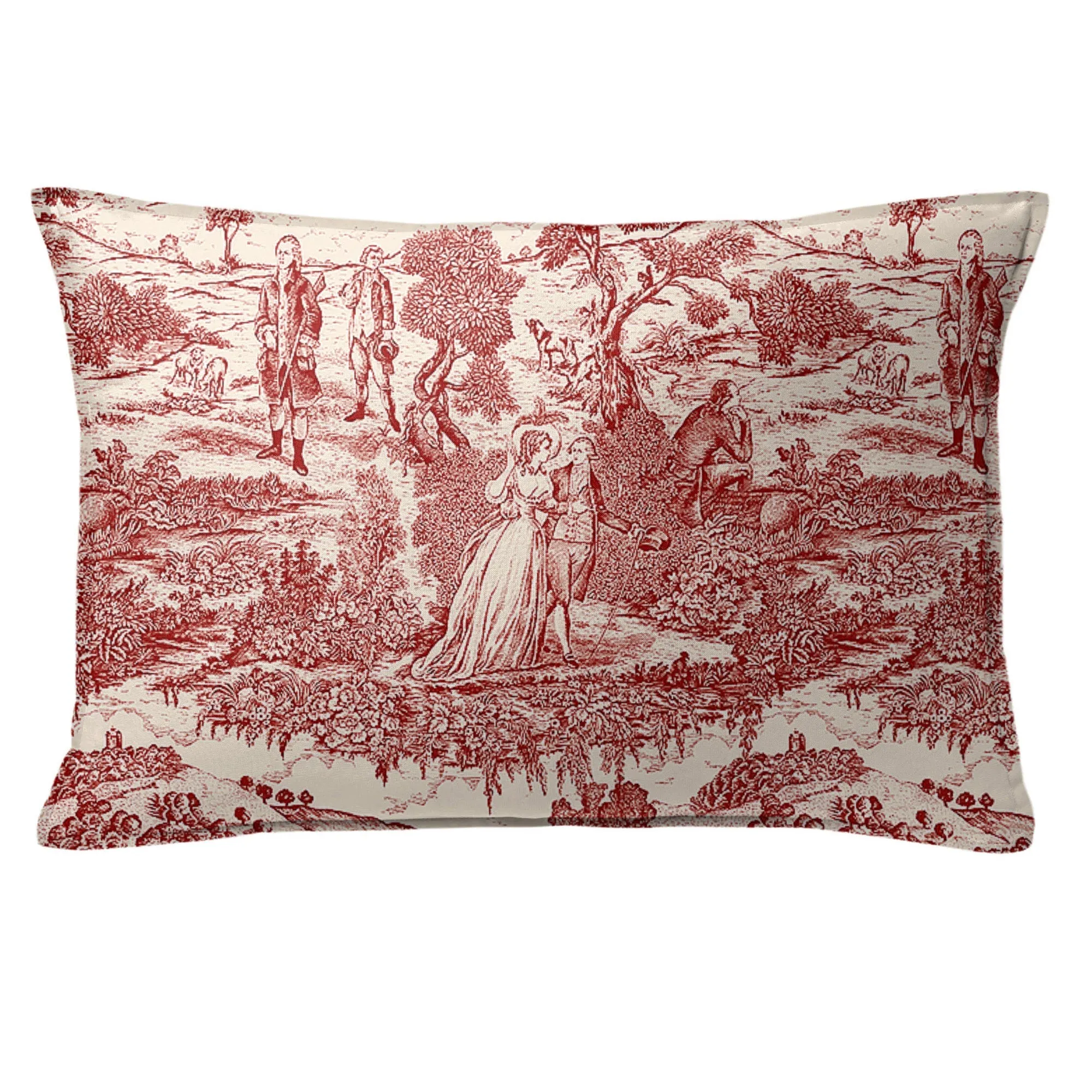 Beau Toile Red Bedding