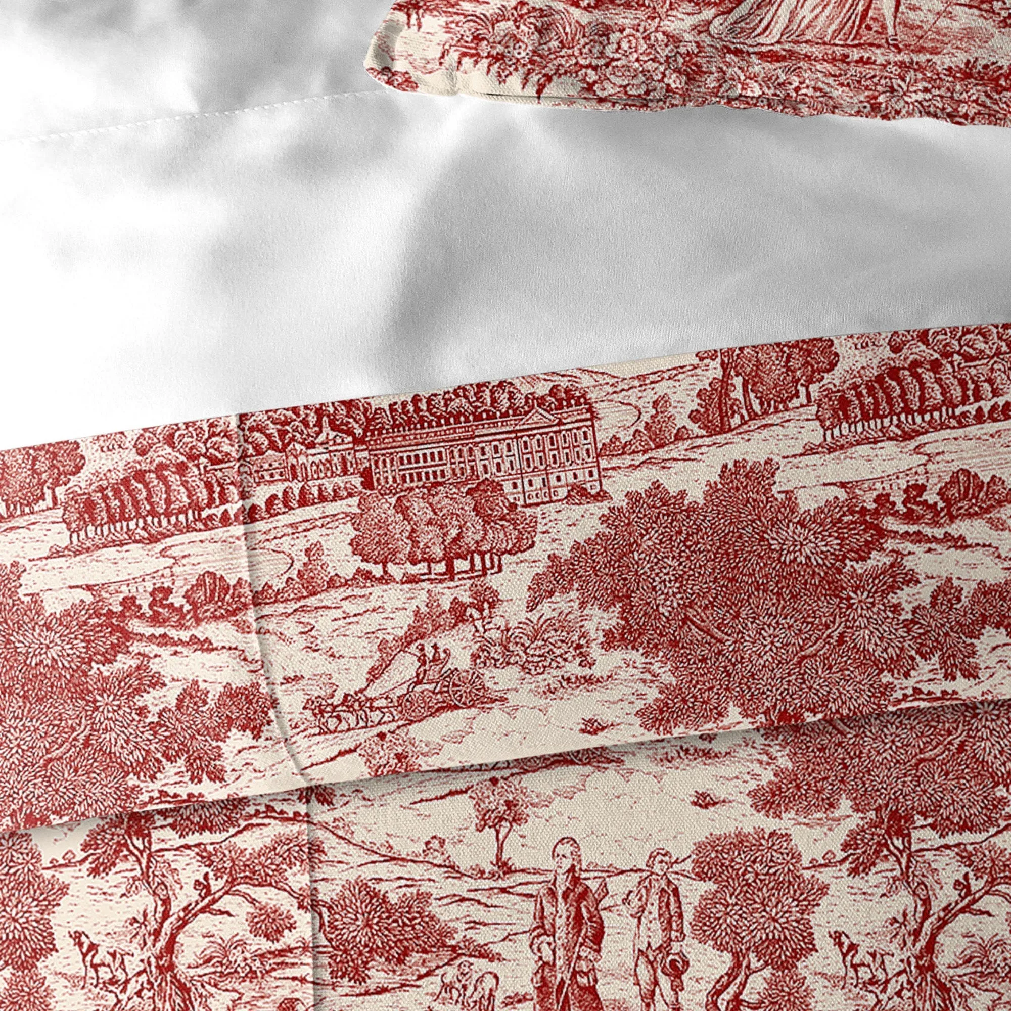 Beau Toile Red Bedding