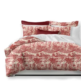 Beau Toile Red Bedding