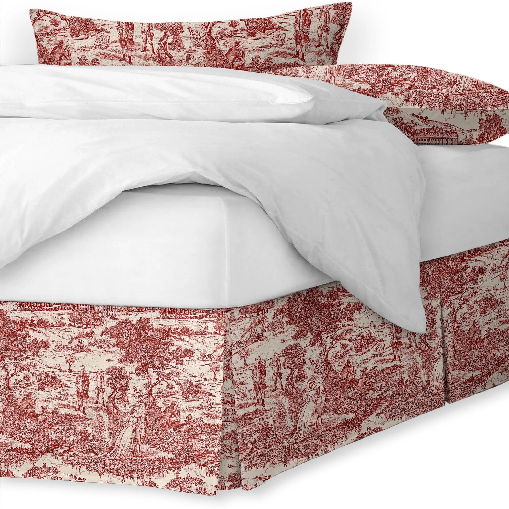 Beau Toile Red Bedding