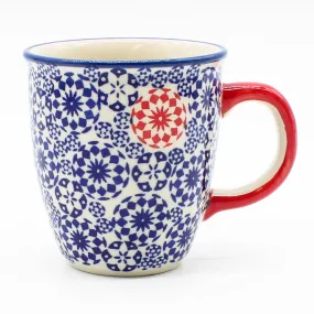 Bistro Cup 10.5 oz in Red Snowflake