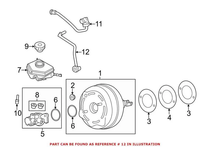 BMW Brake Vacuum Hose – Lower 11667613026