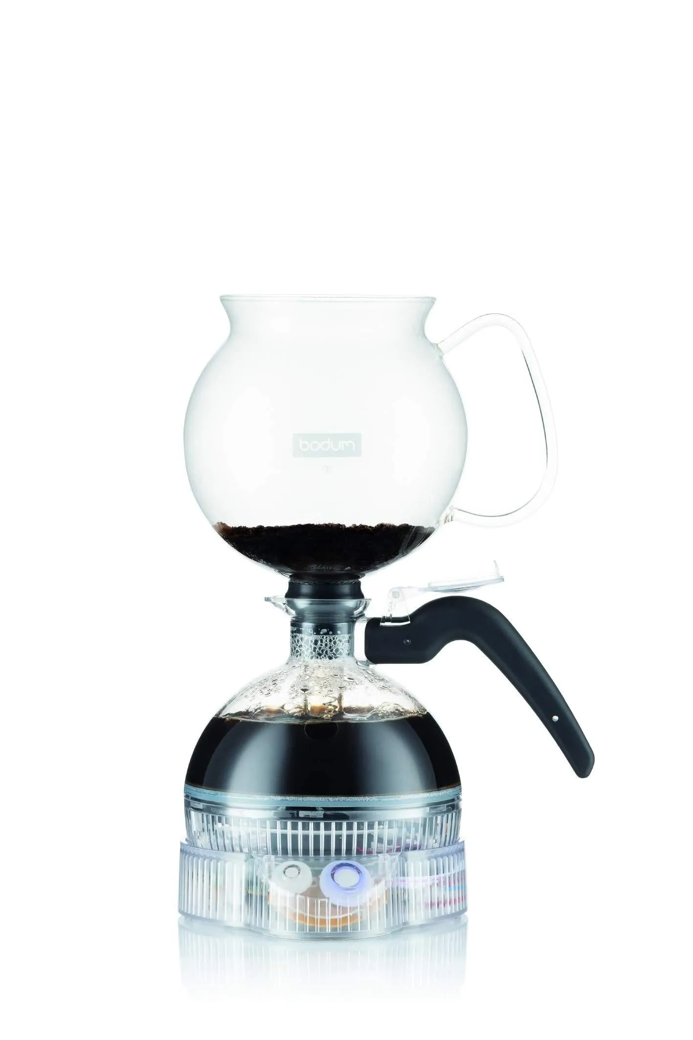 Bodum ePEBO Coffee Maker, Electric Vacuum Coffee Maker, Siphon Coffee Brewer , Black, 34 Ounces.