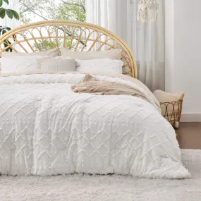 Boho Tufted Embroidery Comforter Set