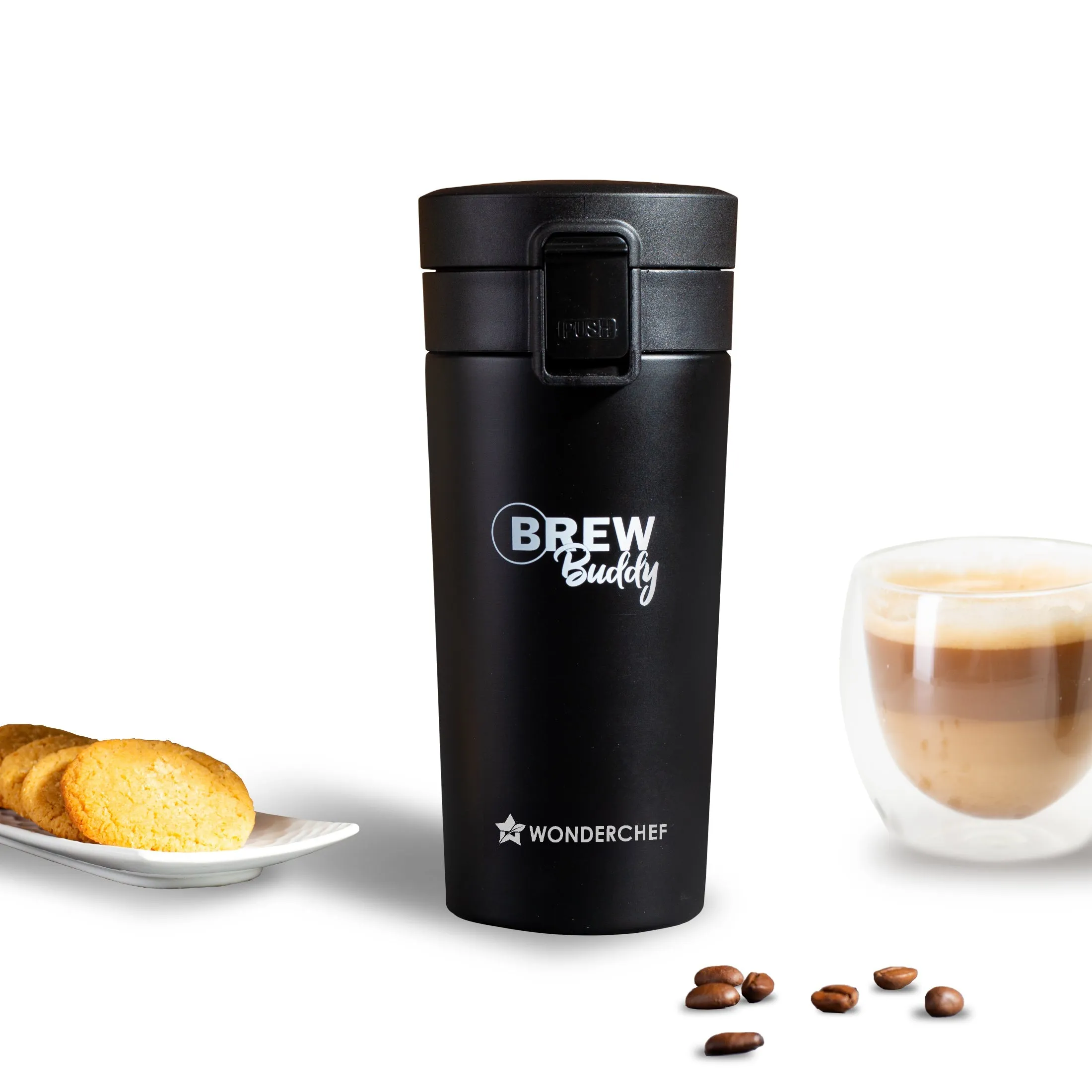 Brew Buddy Portable Coffee Mug | 380 ml | Copper Coated |