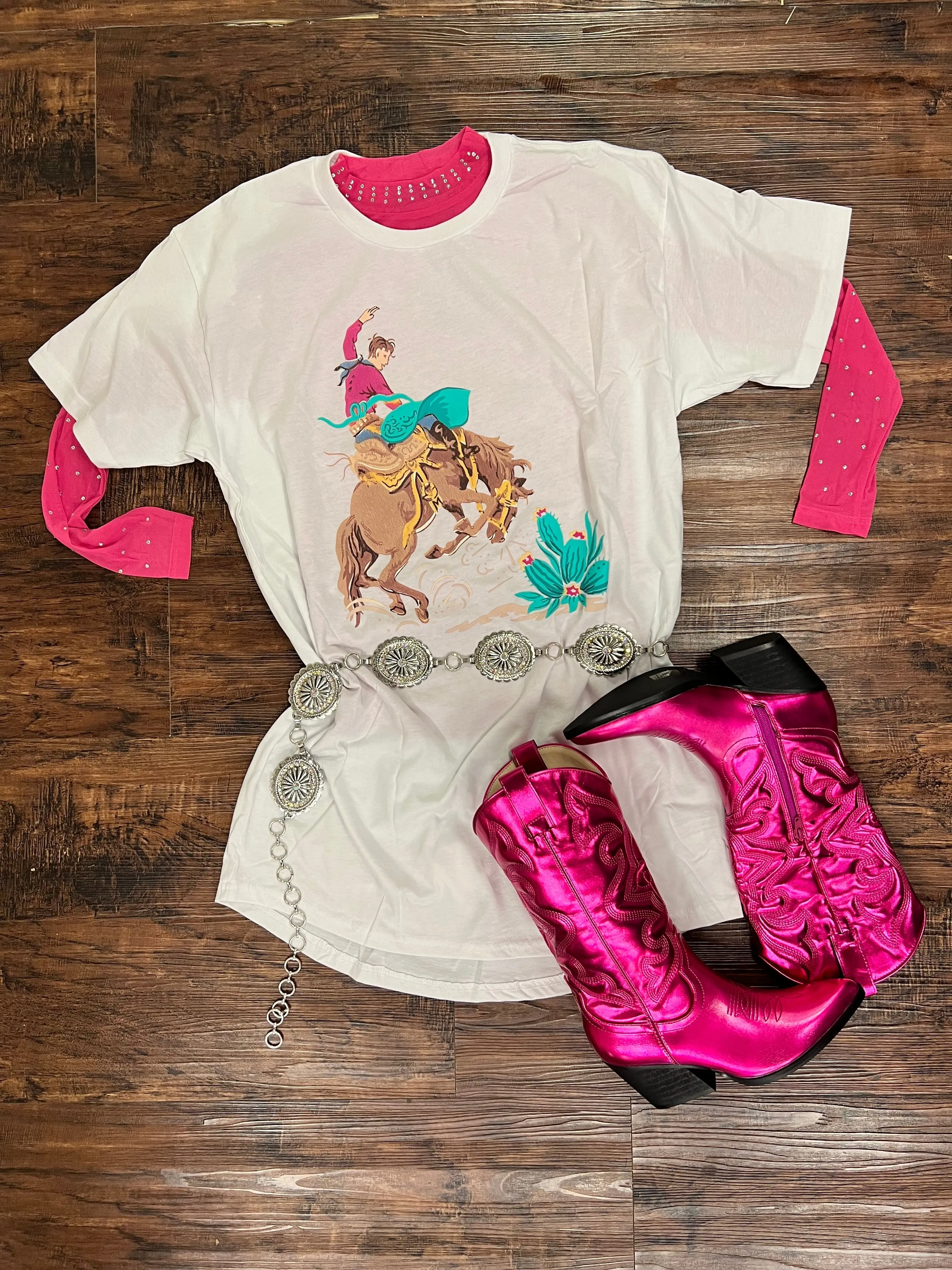 Bronc Wild T-shirt Dress*