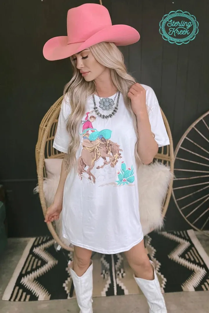 Bronc Wild T-shirt Dress*