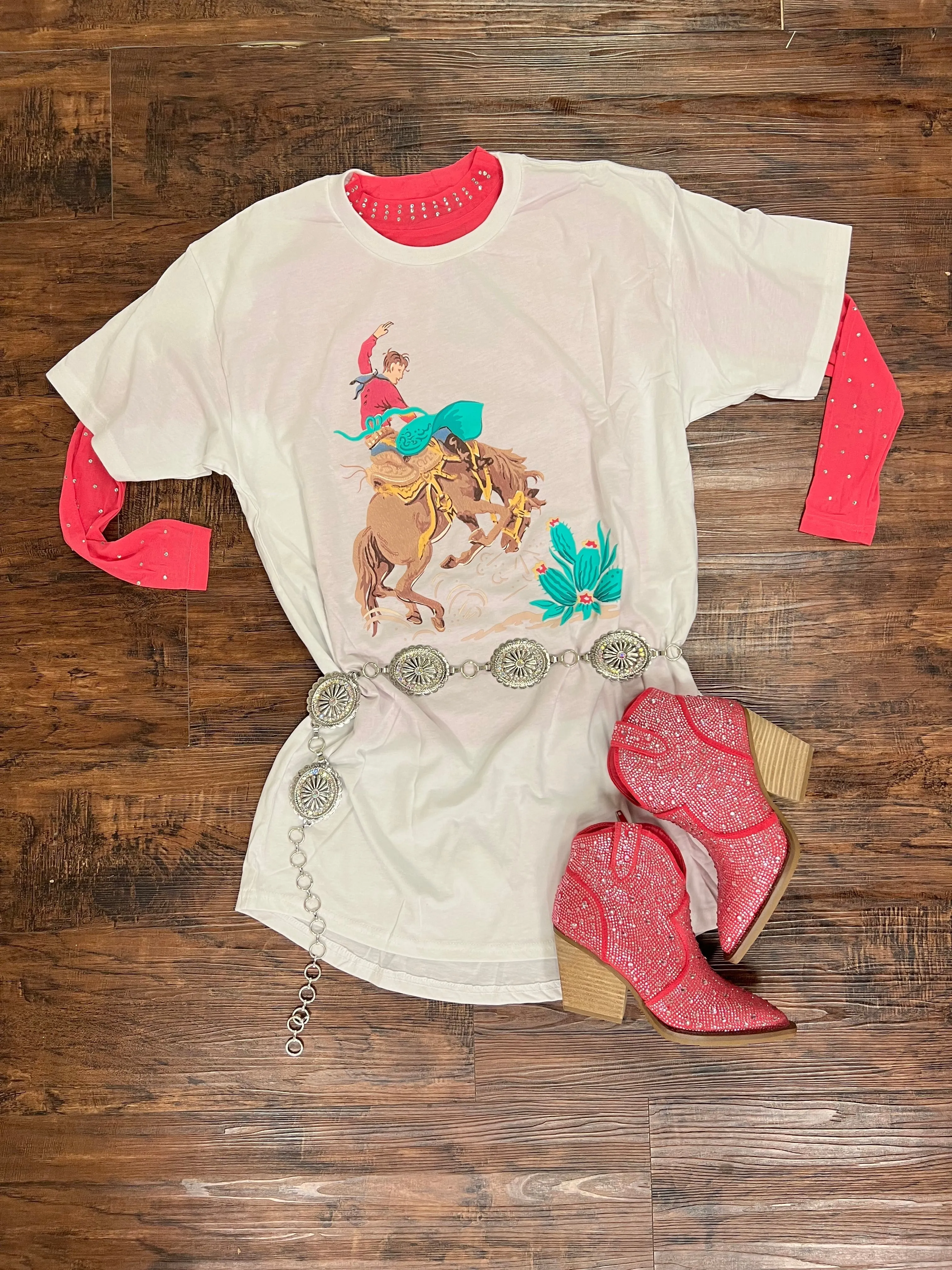 Bronc Wild T-shirt Dress*