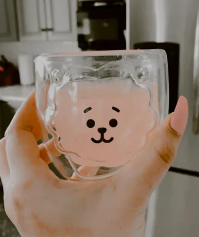 BTS BT21 Double Glass Tea Cup