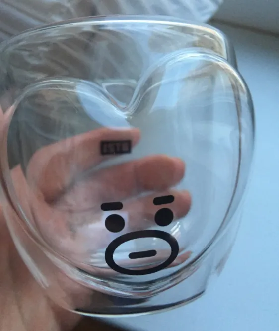 BTS BT21 Double Glass Tea Cup