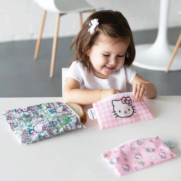 Bumkins Reusable Combo Sandwich/Snack Bag - 3 Pack Hello Kitty