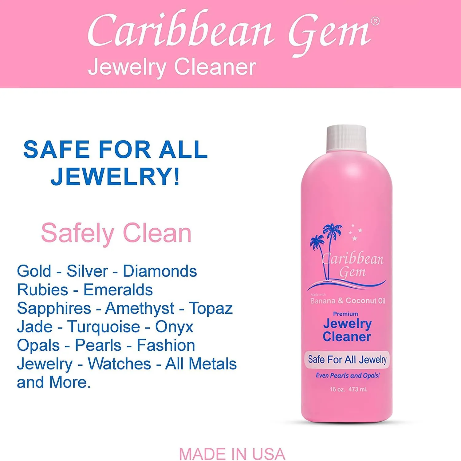 CG Jewelry Cleaner - 16oz Refill - Now with (Free USA Shipping)