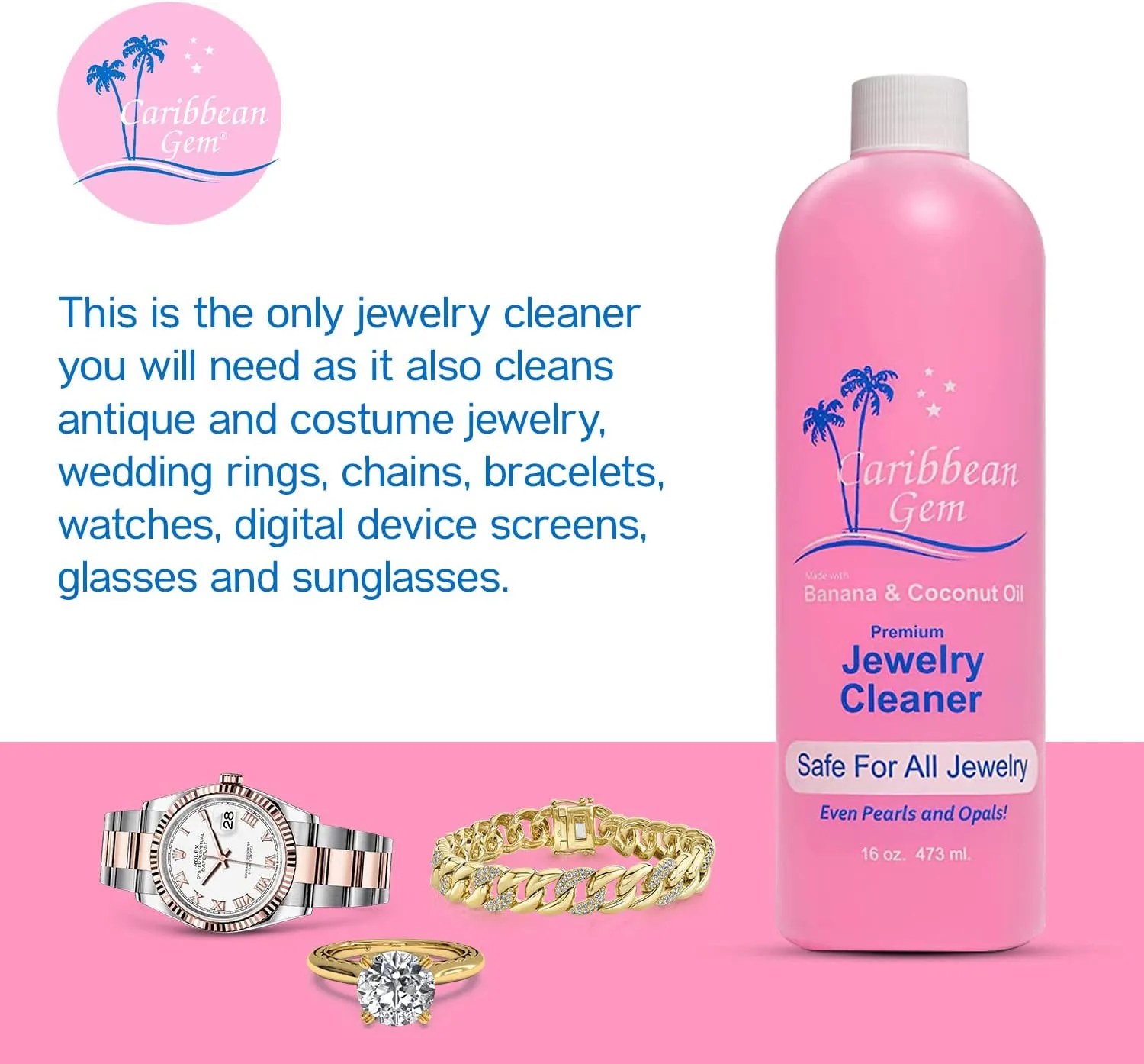 CG Jewelry Cleaner - 16oz Refill - Now with (Free USA Shipping)