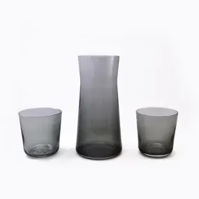 Charcoal Short Carafe with Short Cups Set