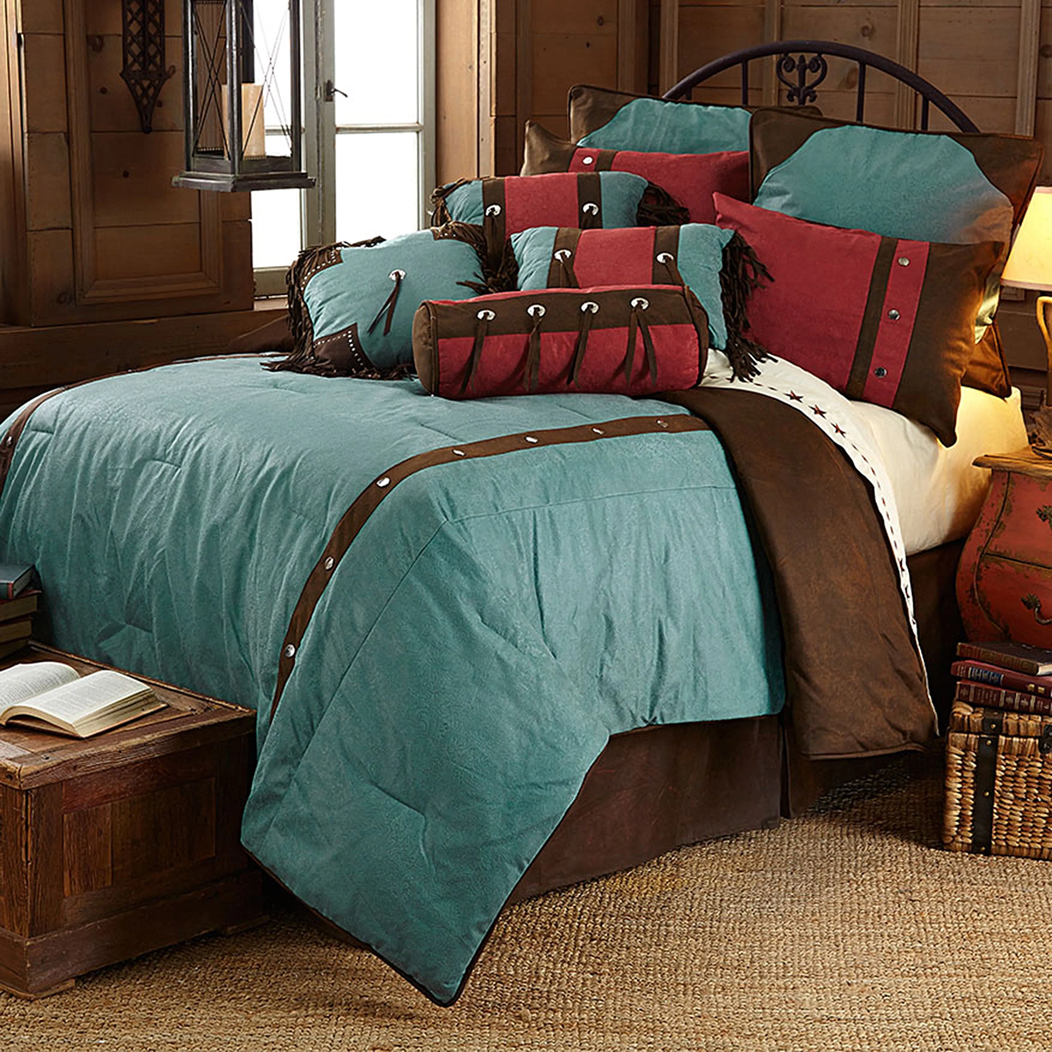 Cheyenne Comforter Set, Turquoise, Twin