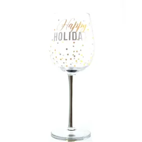 Christmas Wine Glass