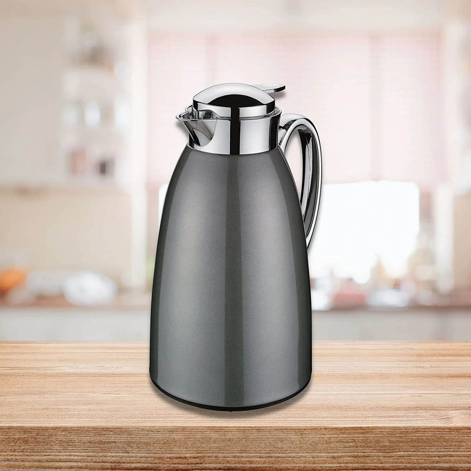 Cilio Venezia 34 Ounce Insulated Beverage Server, Gray