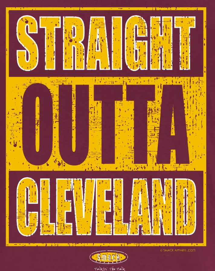 Cleveland Pro Basketball Apparel | Shop Unlicensed Cleveland Gear | Straight Outta Cleveland Shirt