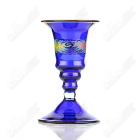 Cobalt Wig Wag Footed Sherry Glass Eusheen (2005)