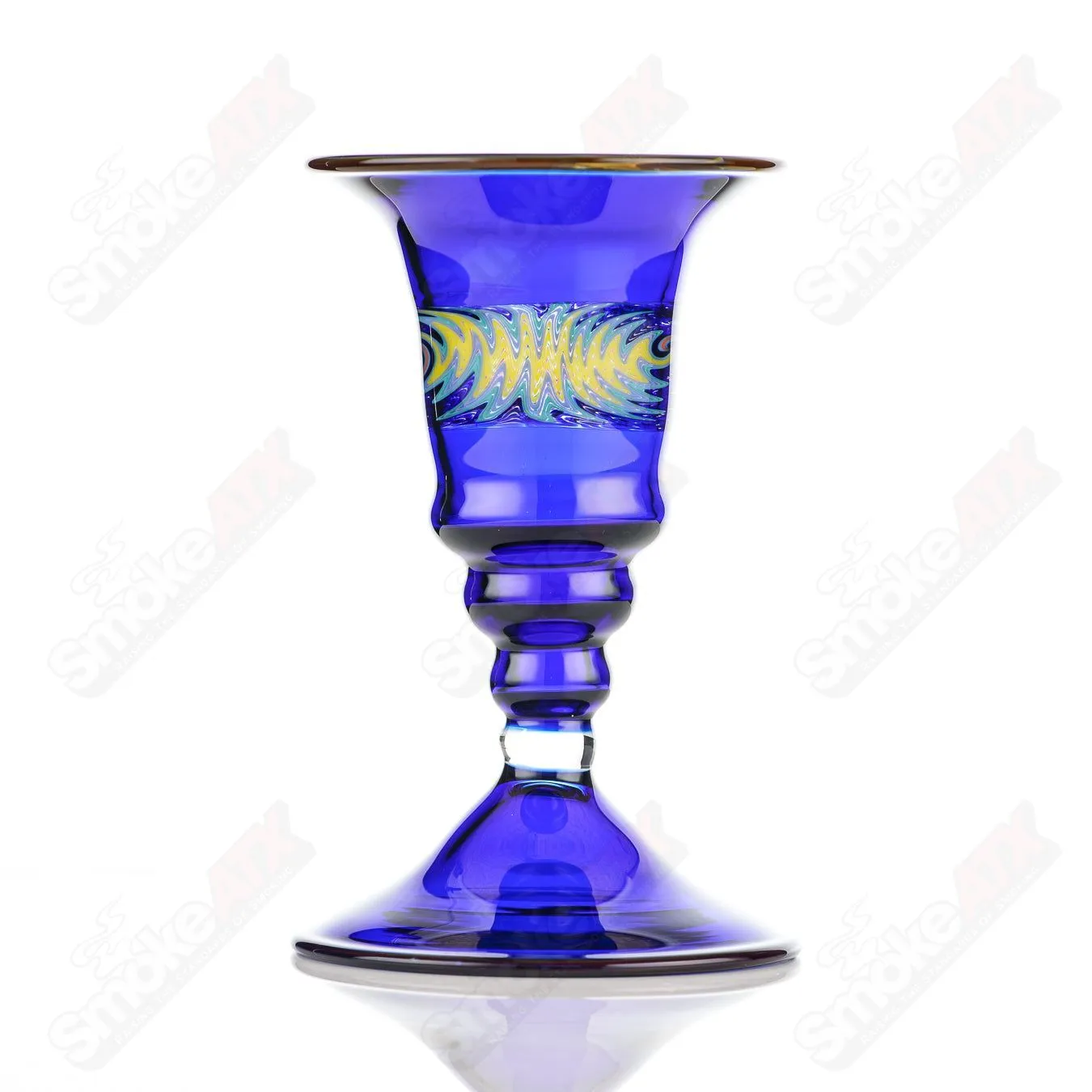 Cobalt Wig Wag Footed Sherry Glass Eusheen (2005)