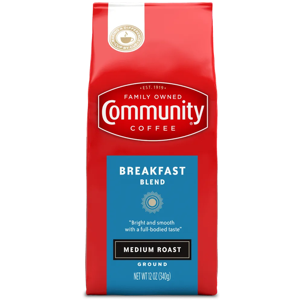 Community Coffee Breakfast Blend 12 Ounce Bag